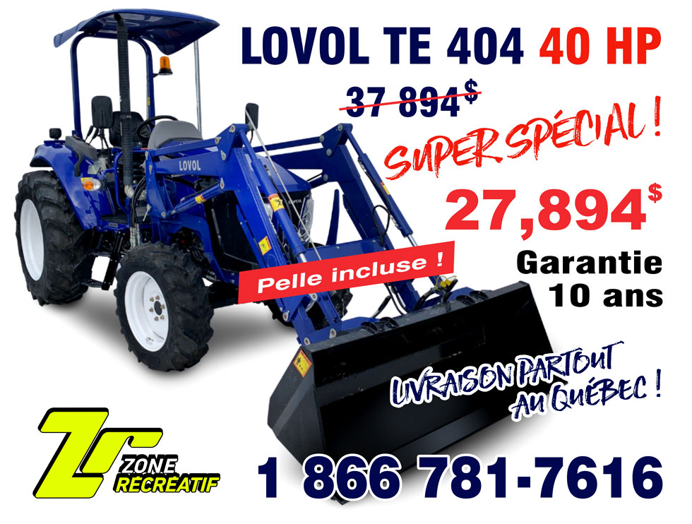 Tracteur Lovol TE 404 en spécial !!!